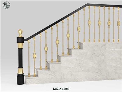 白いアルミニウム製デッキ手すり